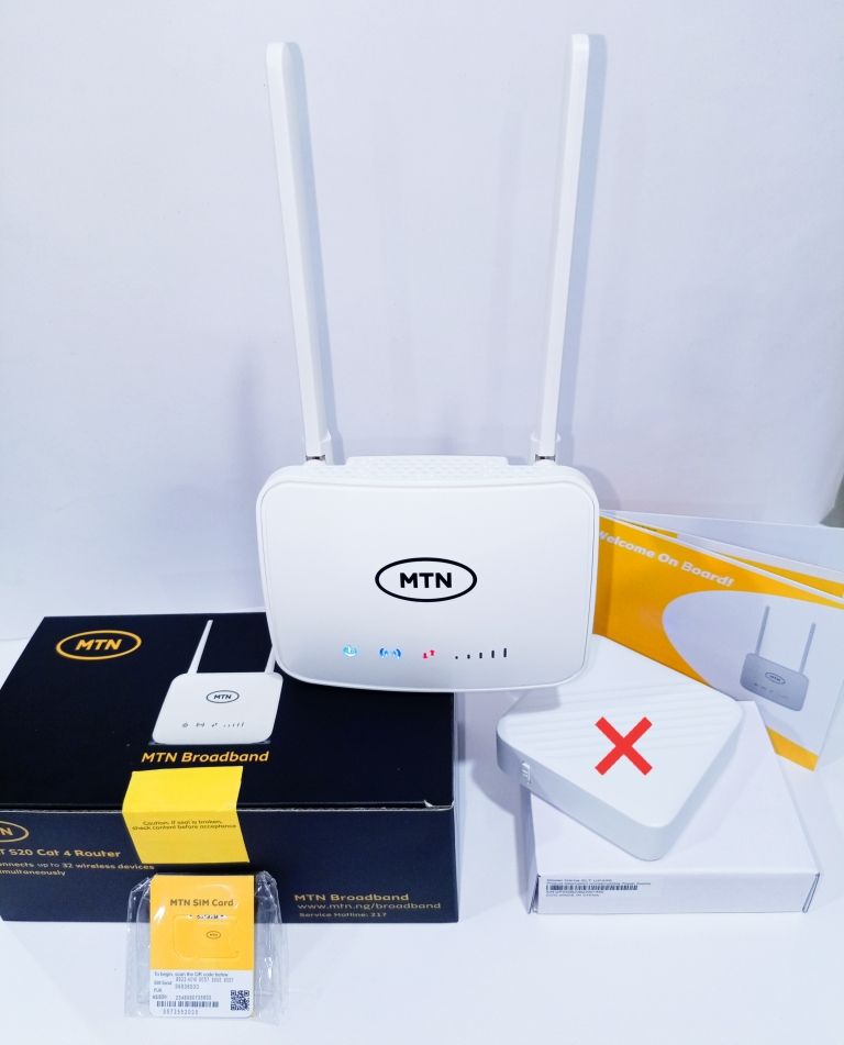 4G CAT4 Router MTNg S20 +50 GB DATA SIM(NO POWERBANK)