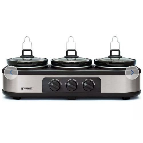 3.9L Triple Slow Cooker & Warming Station - By Sensiohome