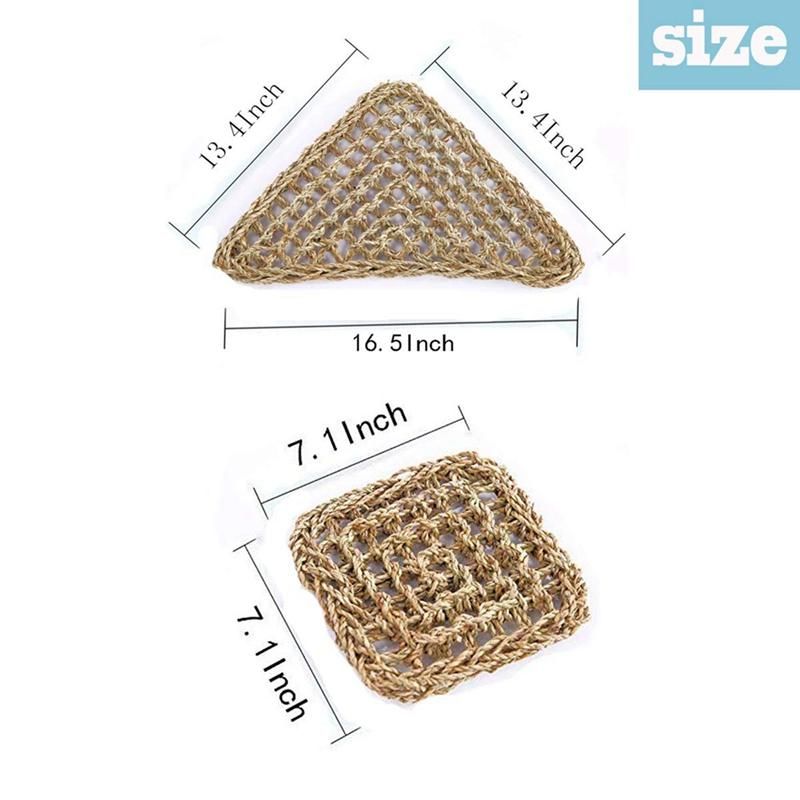 Bearded Dragon Hammock Reptile Hermit Climbing Toys Tank Accessories for Habitats Pack of 2