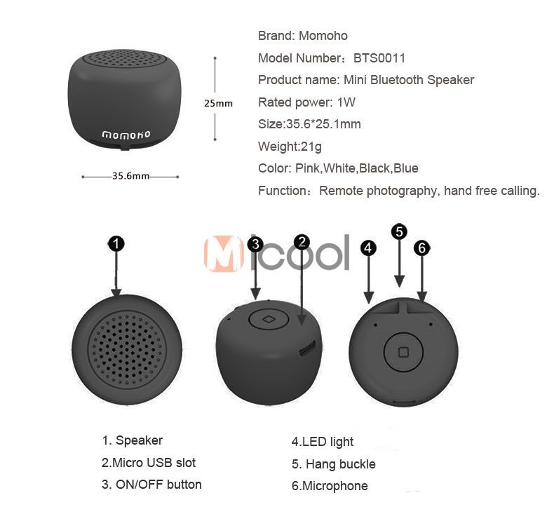 Cute Mini Bluetooth Speaker Wireless Audio Remote Control Car Bicycle Speaker Music Player Hands-free Call Creative Soundbox