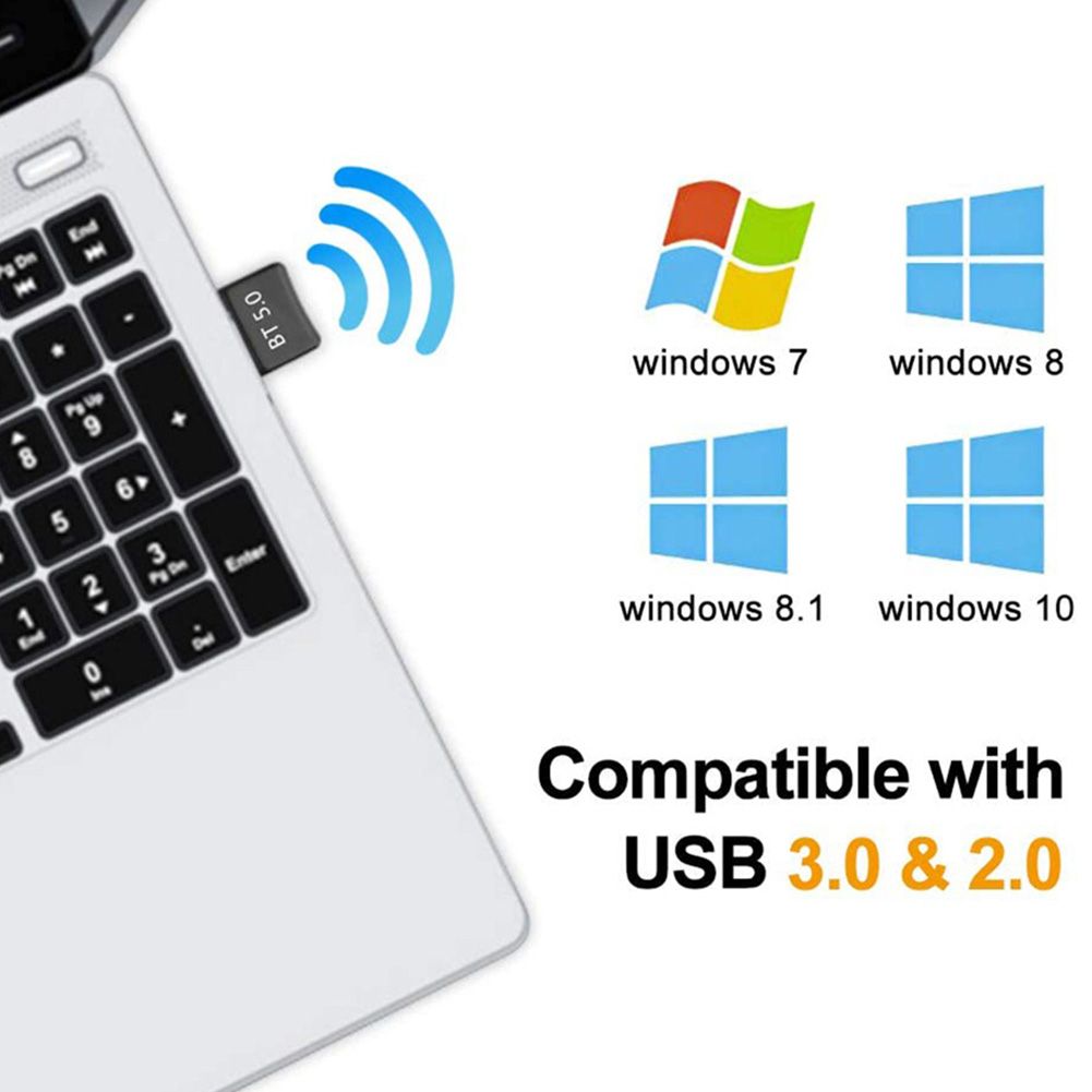 USB Bluetooth Adapters BT 5.0 USB Wireless Computer Adapter