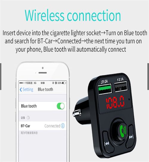 Bluetooth Handsfree Car Kit Car Audio MP3 Player