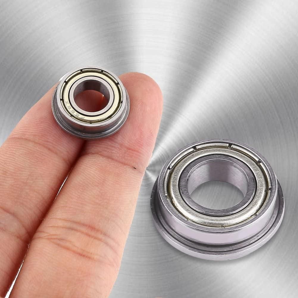 10 Pcs F688ZZ Flanged Metal Steel Double Shielded Flange Ball  8 x 16 x 5mm for Motor