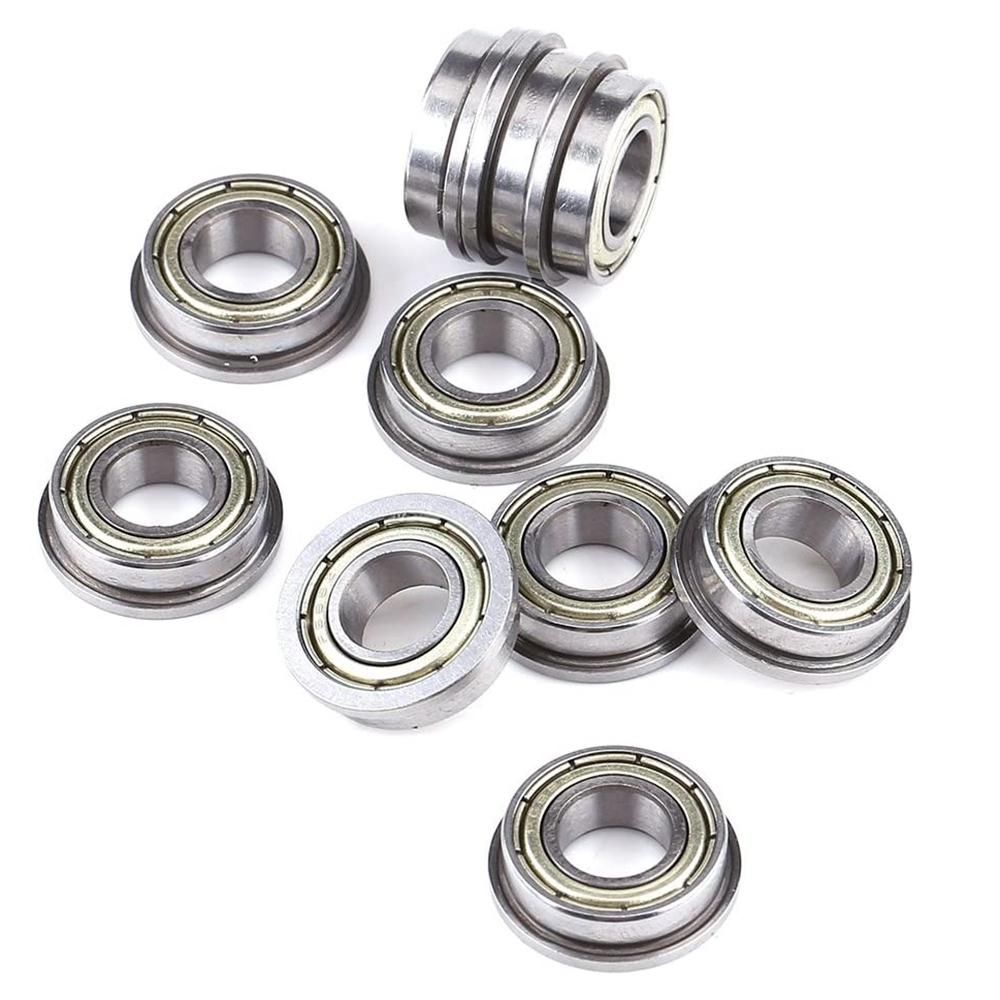 10 Pcs F688ZZ Flanged Metal Steel Double Shielded Flange Ball  8 x 16 x 5mm for Motor