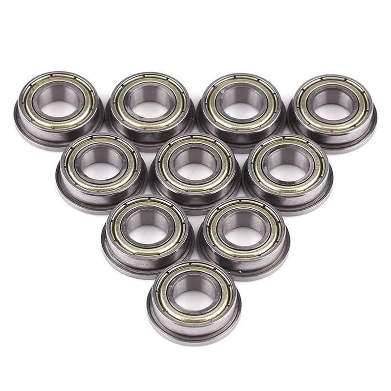 10 Pcs F688ZZ Flanged Metal Steel Double Shielded Flange Ball  8 x 16 x 5mm for Motor