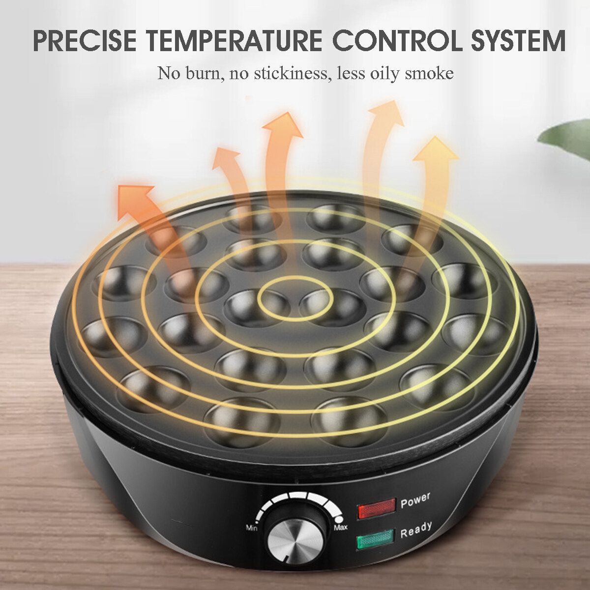 1000W 22Holes Electric Takoyaki Maker Machince Snacks Grill Pan Baking Kitchen