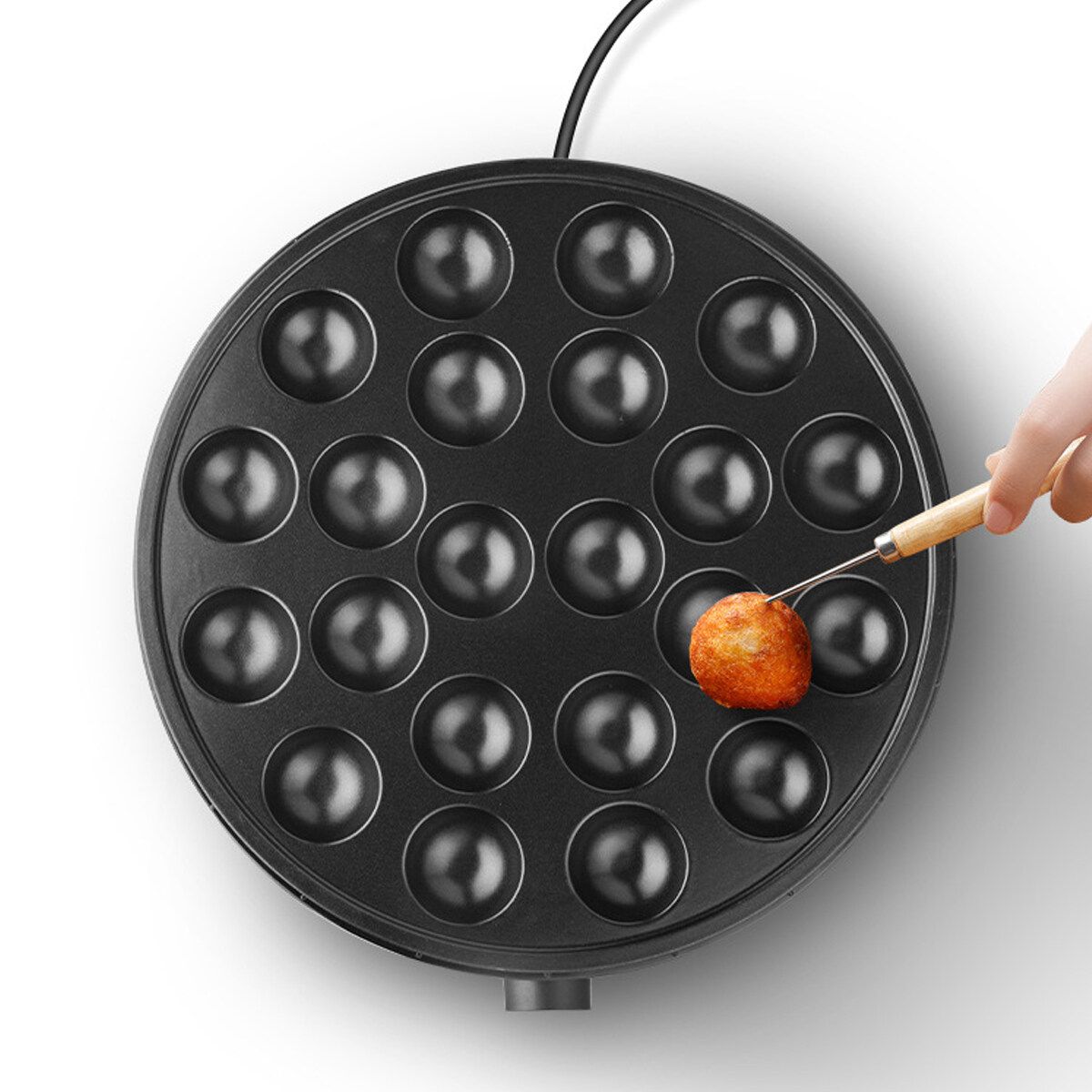 1000W 22Holes Electric Takoyaki Maker Machince Snacks Grill Pan Baking Kitchen