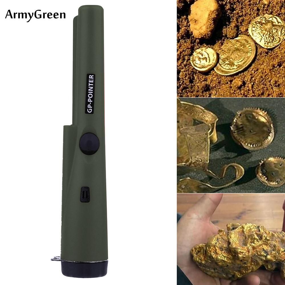 Metal Detector Positioning Rod Detector Waterproof Positioning Rod with LED Flashlight Detector for Gold Detectors