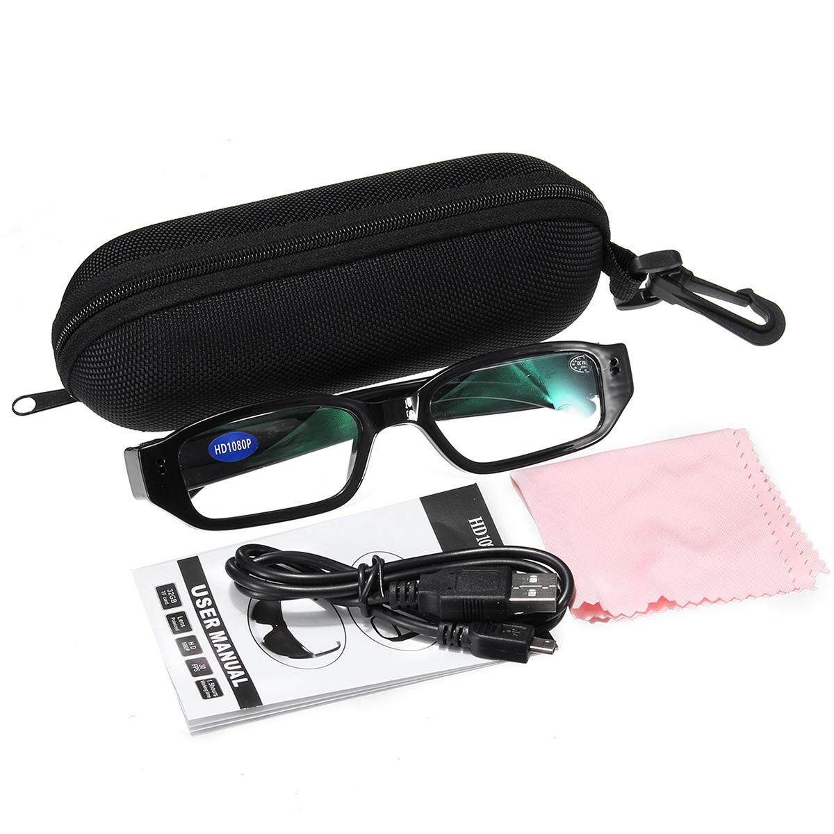 1080P HD Digital Video Camera Glasses Recorder DVR Eyewear Camcorder & Cable
