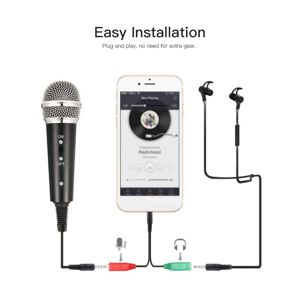 Video Microphones Kit With Mini Mic Tripod Shock Mount