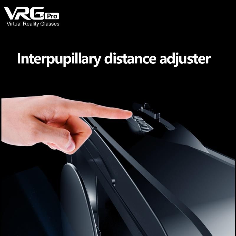 VRG Pro 3D VR Glasses Virtual Reality Full Screen Visual Wide-Angle VR Glasses For 5 To 7 Inch Smartphone Eyeglasses Devices