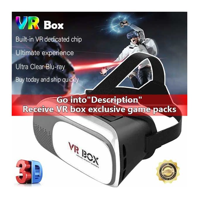 Virtual Reality Headset, Game/movie/3D VR Glasses VR Box For Any Phone- Blu-ray Eye Gog Gles