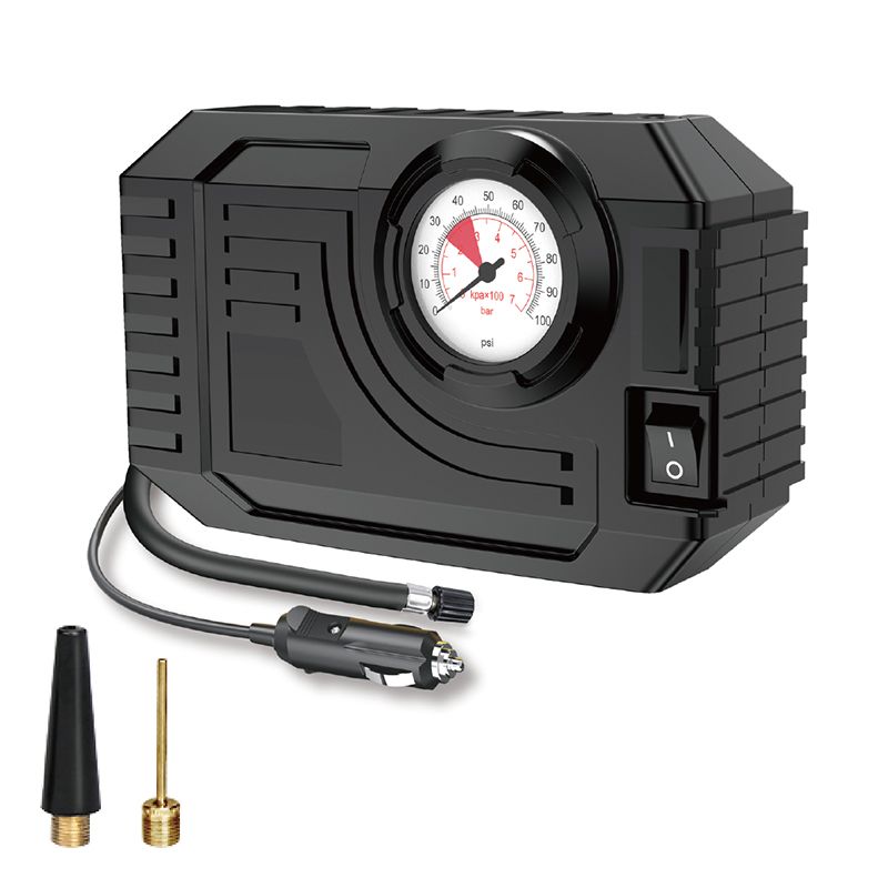 Mini Portable Car Air Pump Pointer Bicycle Motorcycle Inflatable Bed Tire Air Pump LED Lighting 12V Air Pump Car Tire Air Supply