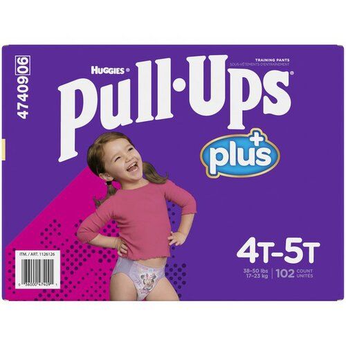 Pull Ups Training Pants - Girls 4T-5T (102Count)