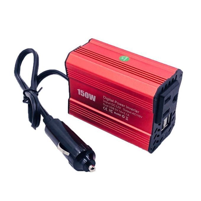 Foval 150W Car Power Inverter 12V DC To 110V AC Converter
