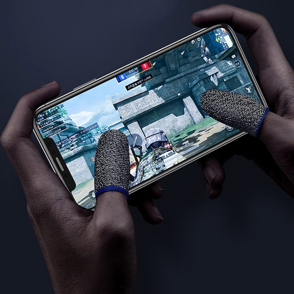 2pcs Finger Sleeve Sets Mobile Game Controller Anti-Sweat