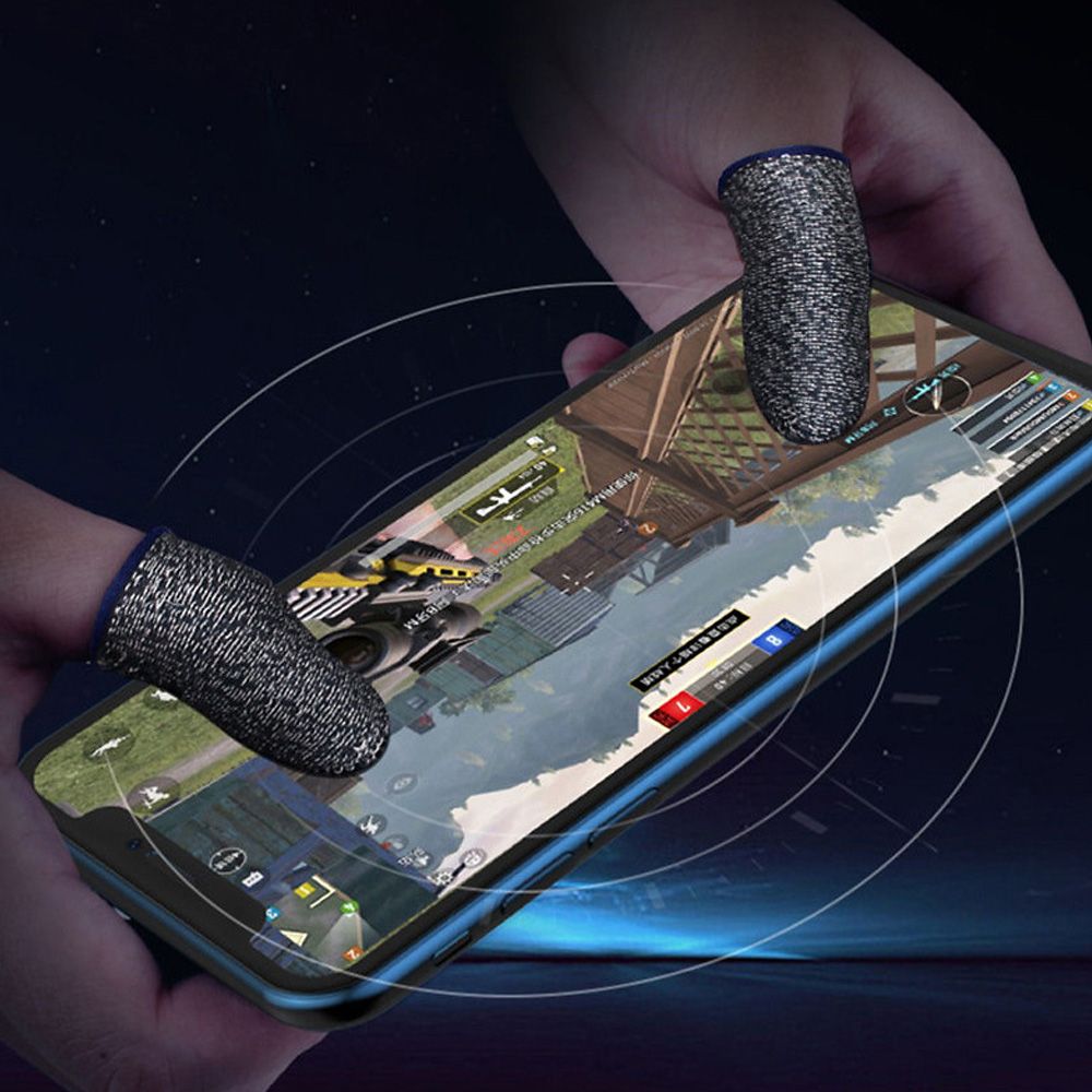 2pcs Finger Sleeve Sets Mobile Game Controller Anti-Sweat