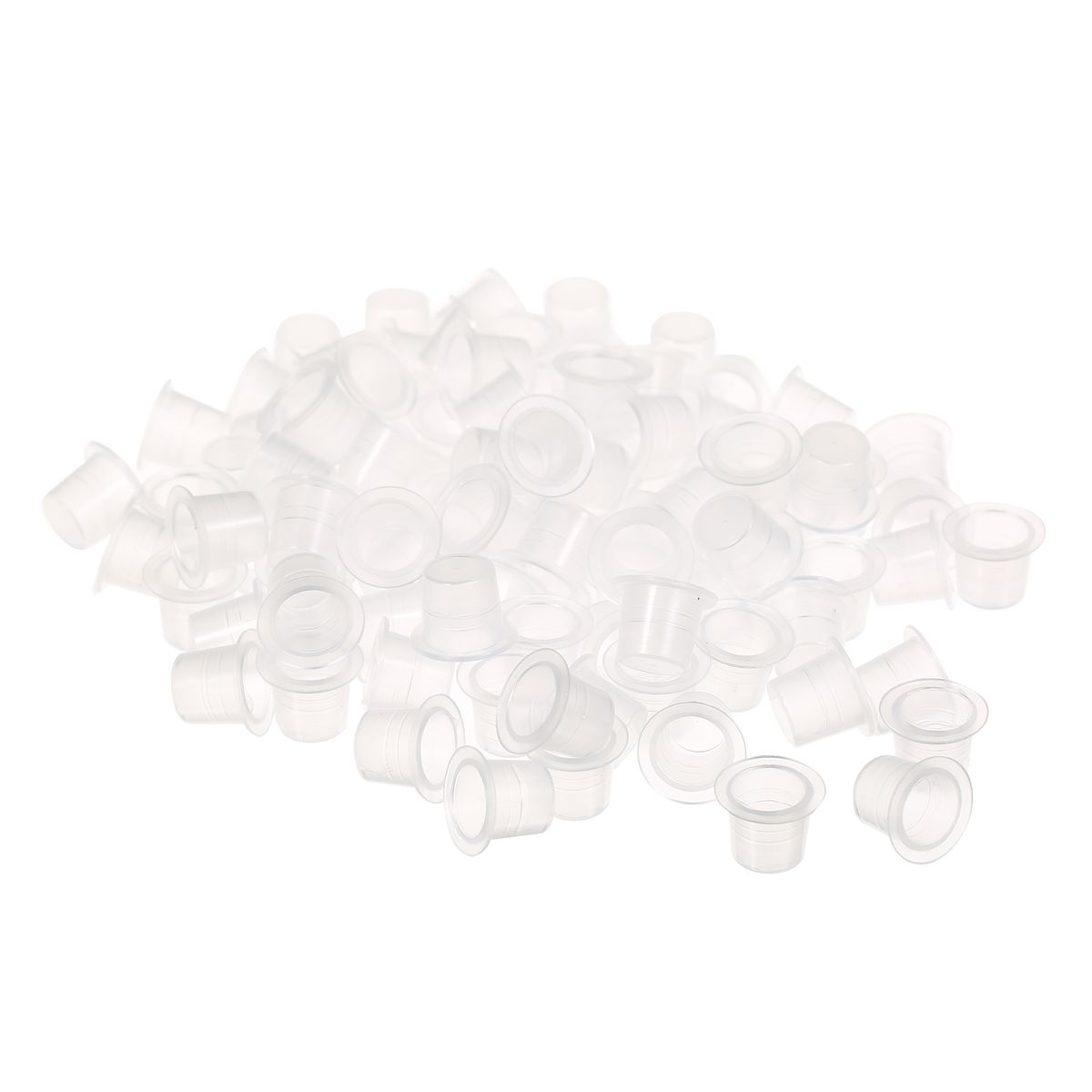 100pcs Tatt Oo Ink Cup Plastic Disposable Microblading Tat