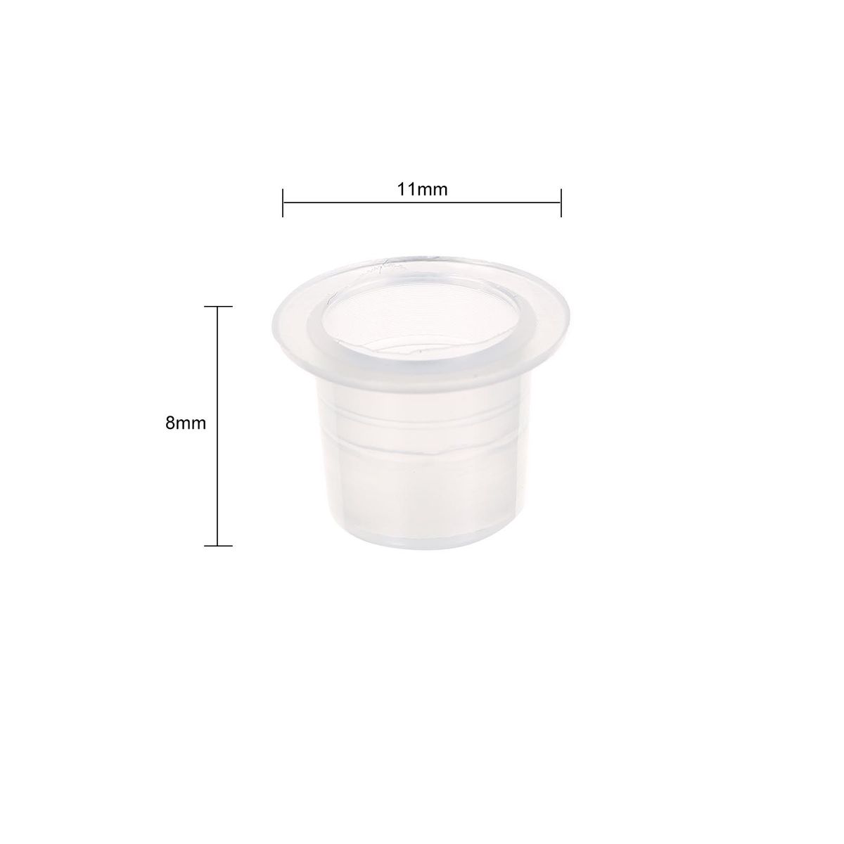100pcs Tatt Oo Ink Cup Plastic Disposable Microblading Tat