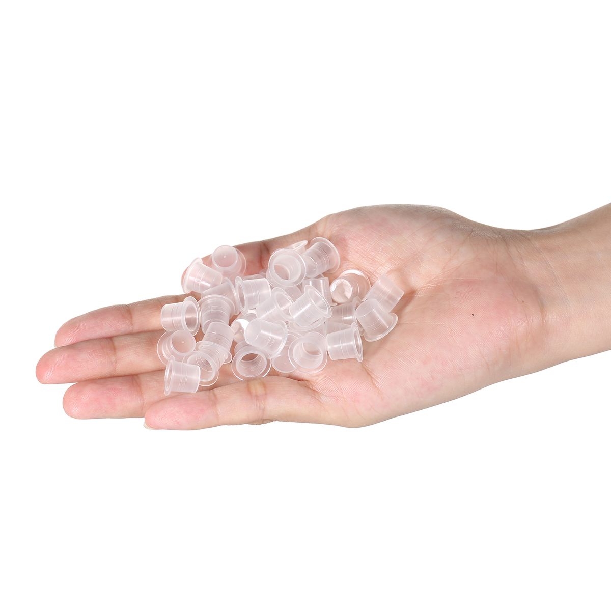 100pcs Tatt Oo Ink Cup Plastic Disposable Microblading Tat