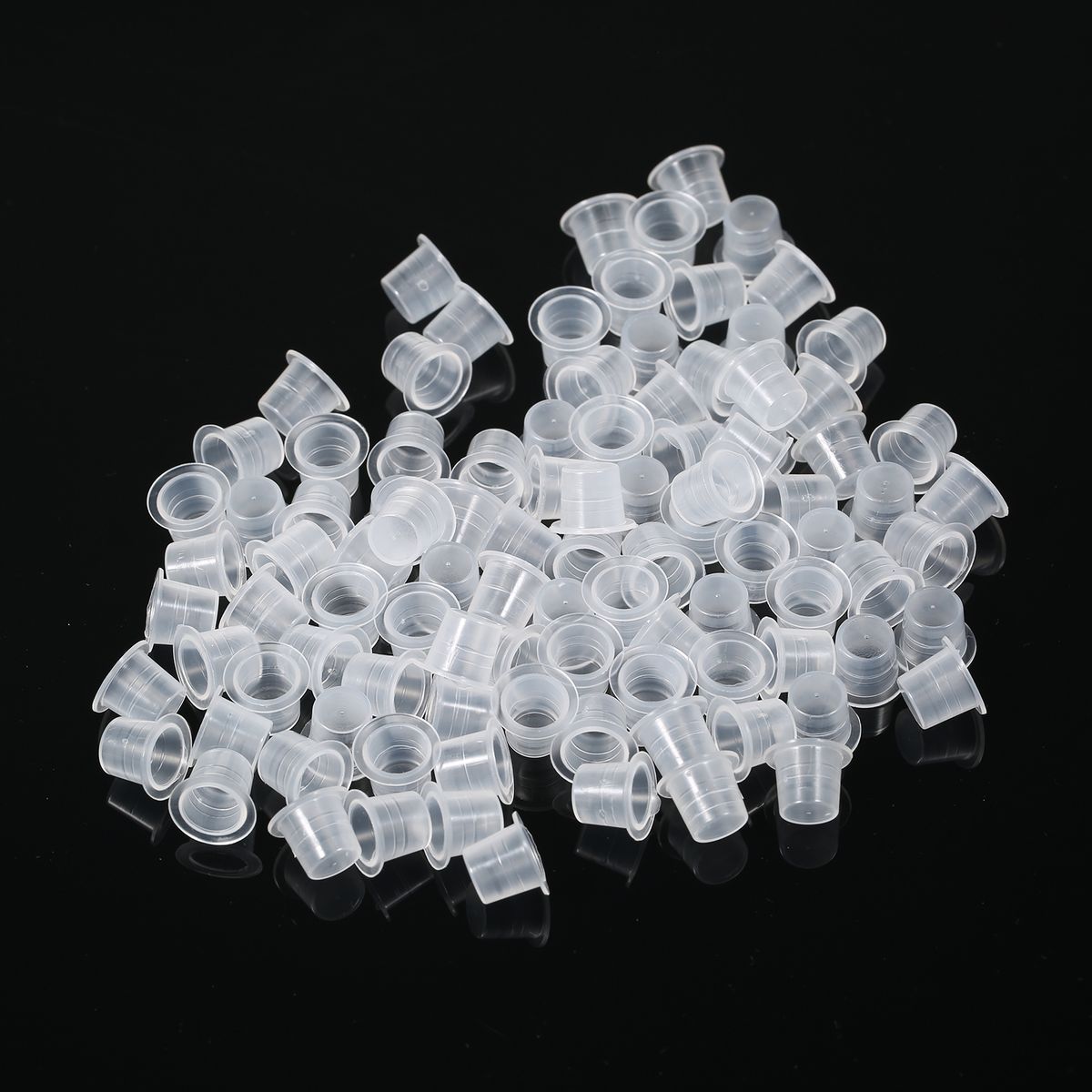 100pcs Tatt Oo Ink Cup Plastic Disposable Microblading Tat