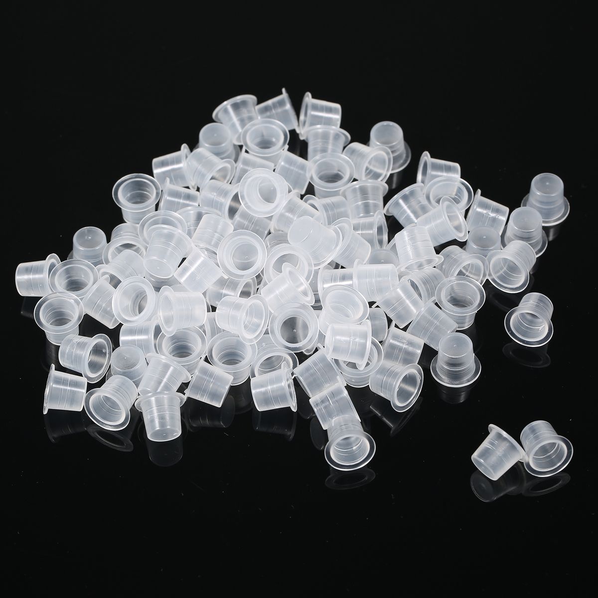 100pcs Tatt Oo Ink Cup Plastic Disposable Microblading Tat
