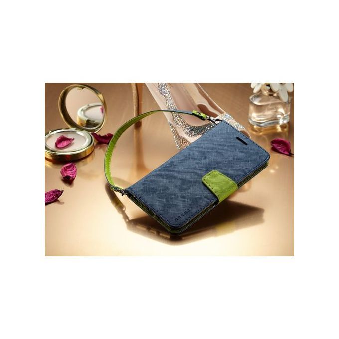 For XIAOMI REDMI 6 Flip Case MUXMA Flip Card Phone Case Two-color Anti-fall Leather Case-Black
