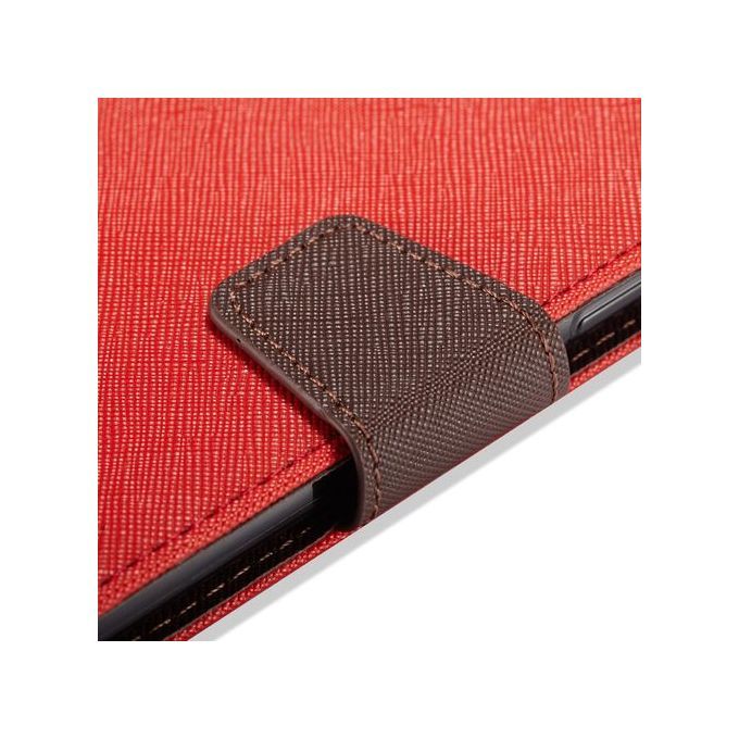For XIAOMI REDMI 6 Flip Case MUXMA Flip Card Phone Case Two-color Anti-fall Leather Case-Black