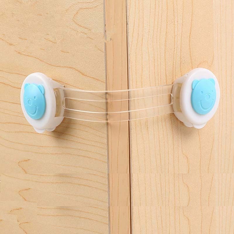 10pcs/lot Doors Drawers Wardrobe Safety Locks Toddler Baby Children Protection Safety Plastic Lock Kids Safe Locks - 15.5cm