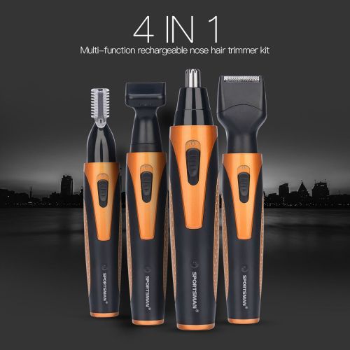 Electric Nose Ear Hair Trimmer USB Rechargeable Sideburns Eyebrow Beard Trimmer Kit