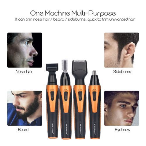 Electric Nose Ear Hair Trimmer USB Rechargeable Sideburns Eyebrow Beard Trimmer Kit