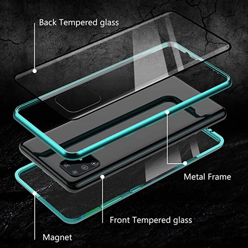 Magnetic Metal Case For Samsung Galaxy S20fe S8 S9 S10 Lite