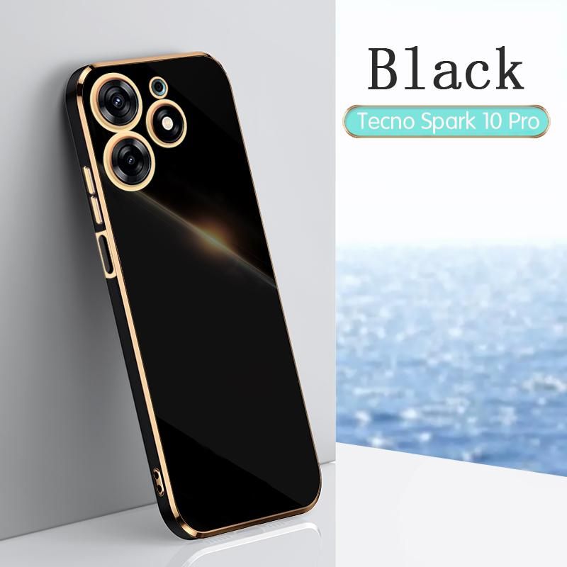 Shockproof Electroplated Protective Case Cover for Tecno Spark 10 Pro
