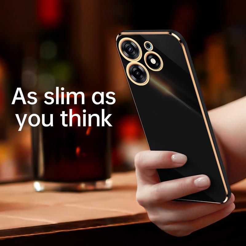 Shockproof Electroplated Protective Case Cover for Tecno Spark 10 Pro