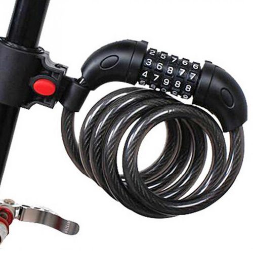 Universal Wire Lock Bicycle Lock Five-digit Code Lock With Bracket