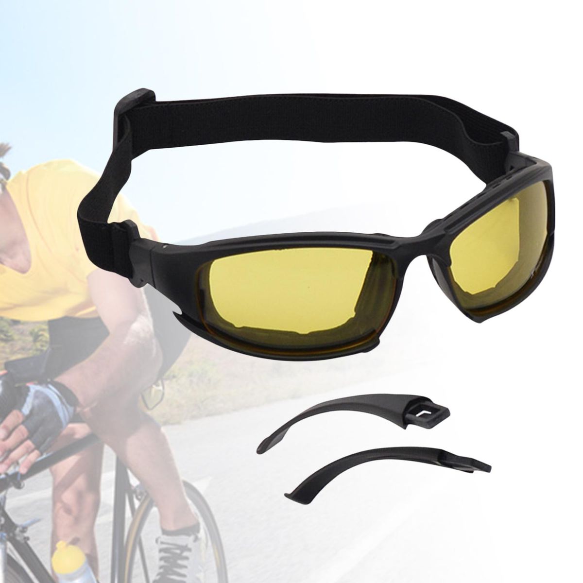 Sports Glasses Professional Goggles Bike Glasses Yellow B
