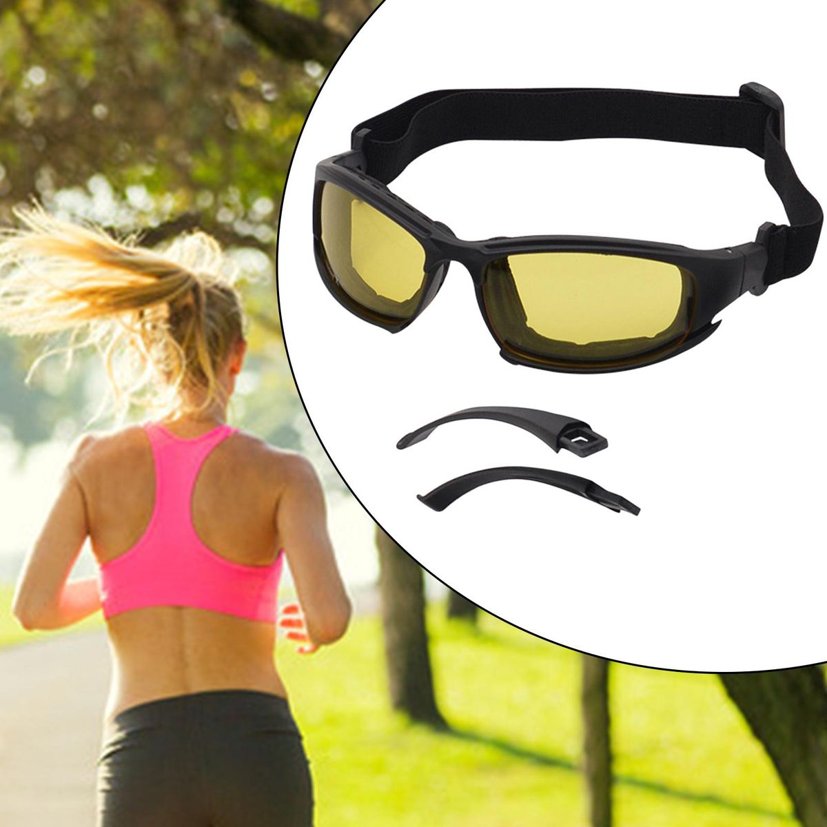 Sports Glasses Professional Goggles Bike Glasses Yellow B