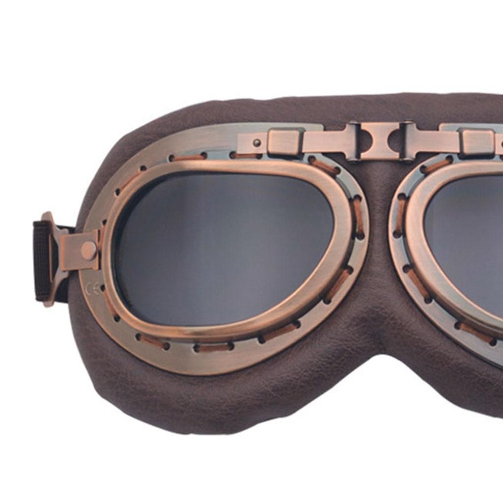 Unisex Motorcycle S Glasses Punk Eyewear For Scooter Grey