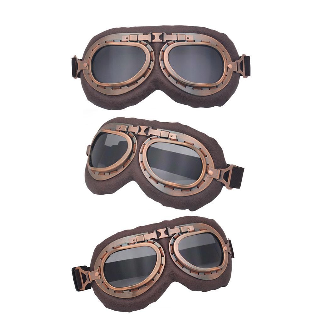 Unisex Motorcycle S Glasses Punk Eyewear For Scooter Grey