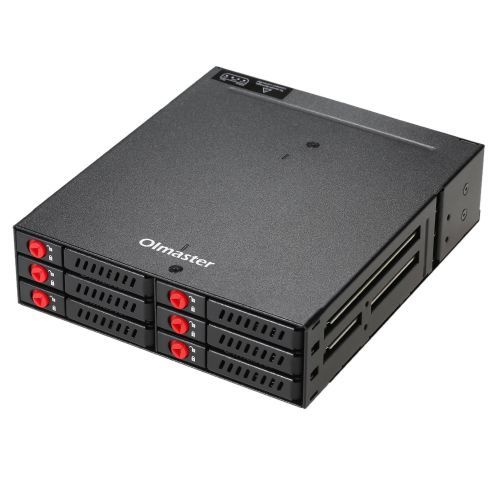 OImaster 6 Bays Mobile Backplane Support 2.5'' SATA HDD SSD