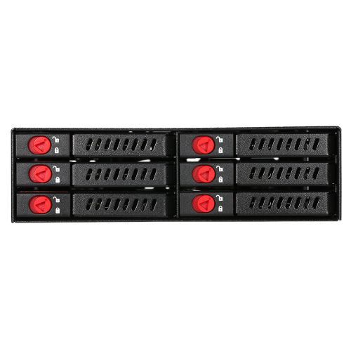 OImaster 6 Bays Mobile Backplane Support 2.5'' SATA HDD SSD