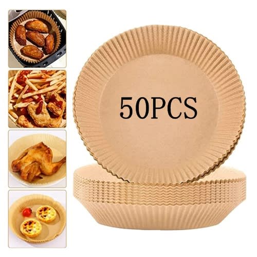 Disposable Air Fryer Parchment Paper- 50 Pieces