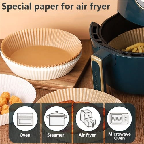 Disposable Air Fryer Parchment Paper- 50 Pieces
