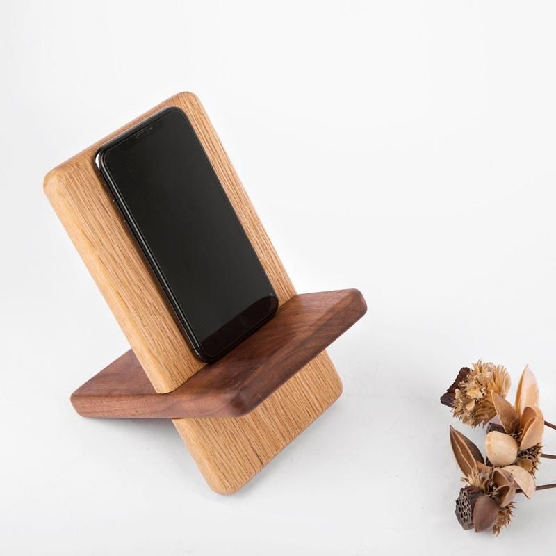 Wooden Bookshelf Solid Wood Earphone Shelf Wooden Rack Desktop Display Bookshelf Multifunctional Storage