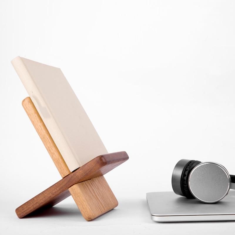 Wooden Bookshelf Solid Wood Earphone Shelf Wooden Rack Desktop Display Bookshelf Multifunctional Storage