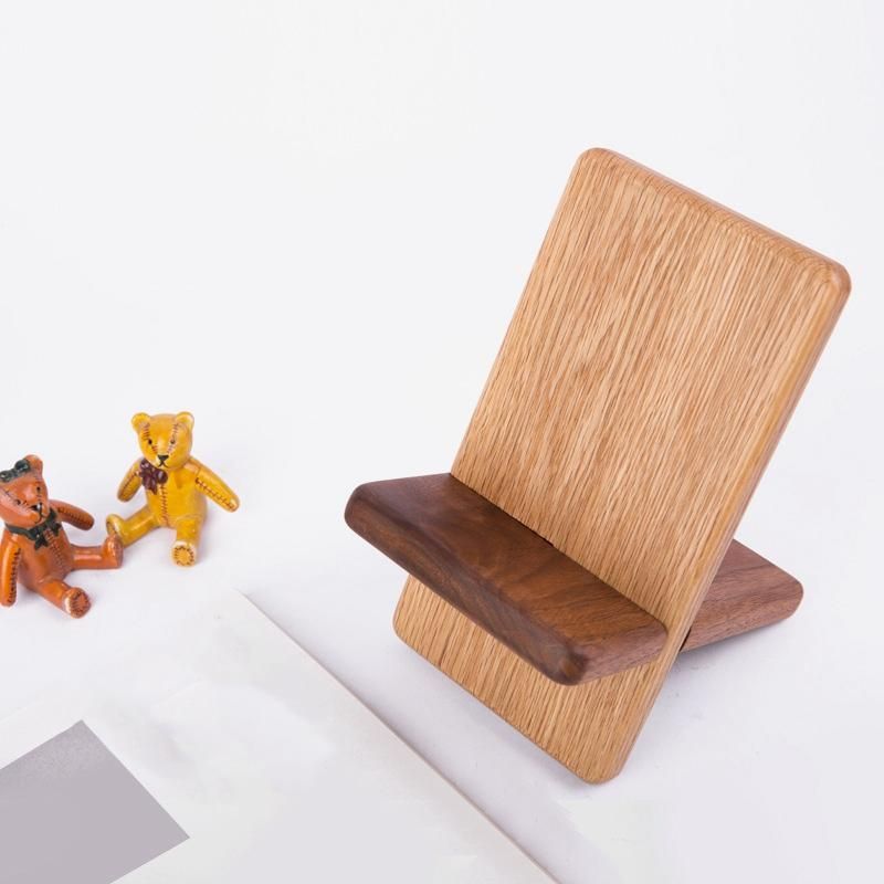 Wooden Bookshelf Solid Wood Earphone Shelf Wooden Rack Desktop Display Bookshelf Multifunctional Storage