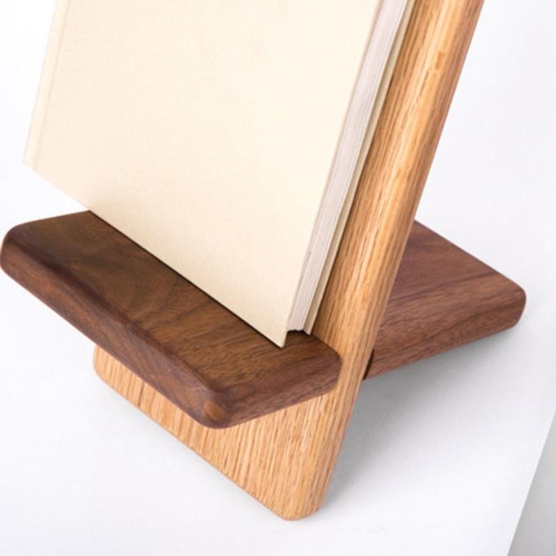 Wooden Bookshelf Solid Wood Earphone Shelf Wooden Rack Desktop Display Bookshelf Multifunctional Storage
