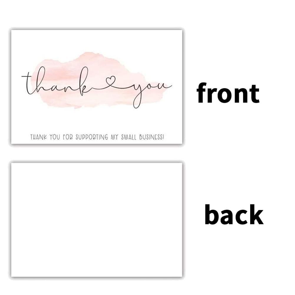 300 Pcs Exquisite Coated Paper Thank You Cards ,for Small