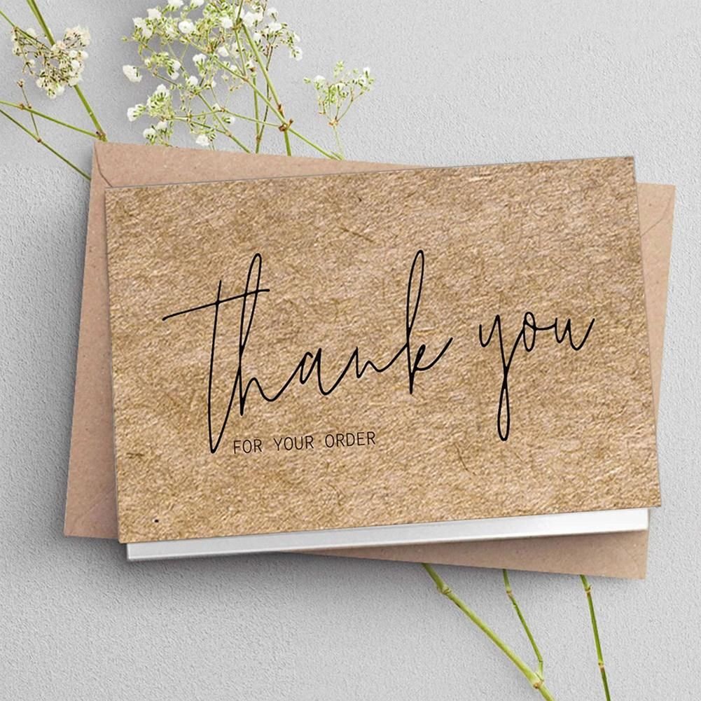 240 Pcs Beautiful Thank You Card Simple for Online Business Appreciation Customer Cute Mini Card Gift Cards