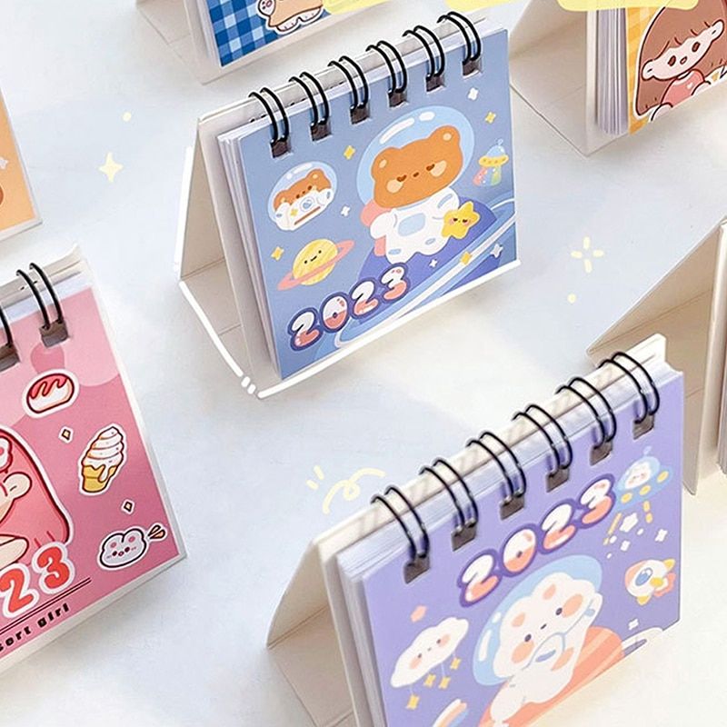 2023 Cute Cartoon Desk Mini Calendar Time Management Daily